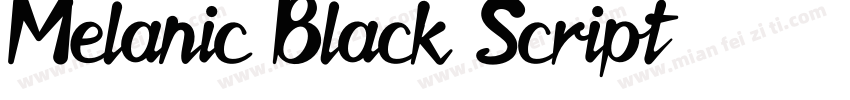 Melanic Black Script字体转换